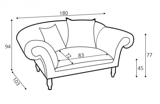 Cupido loveseat sofa-3