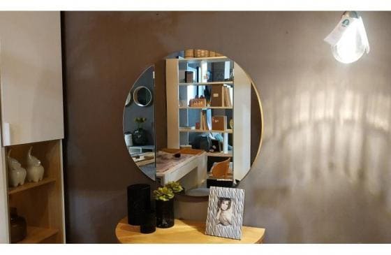 Круглое настенное зеркало Simple-1